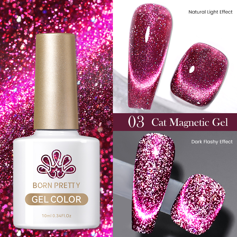 Born Pretty Cat Magnetic UV/LED gél lakk 10 ml - CM03