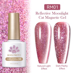 Born Pretty Reflective Moonlight Cat Magnetic UV/LED gél lakk 10 ml - RM01