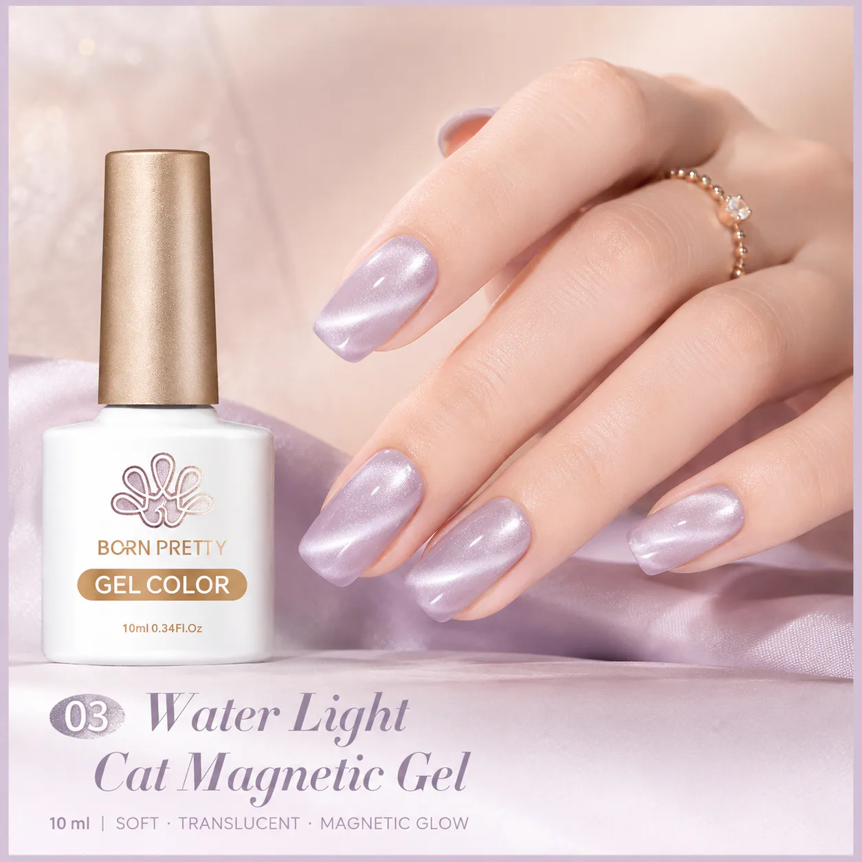 Born Pretty Cat Magnetic gél lakk 10 ml - MY098/WL03