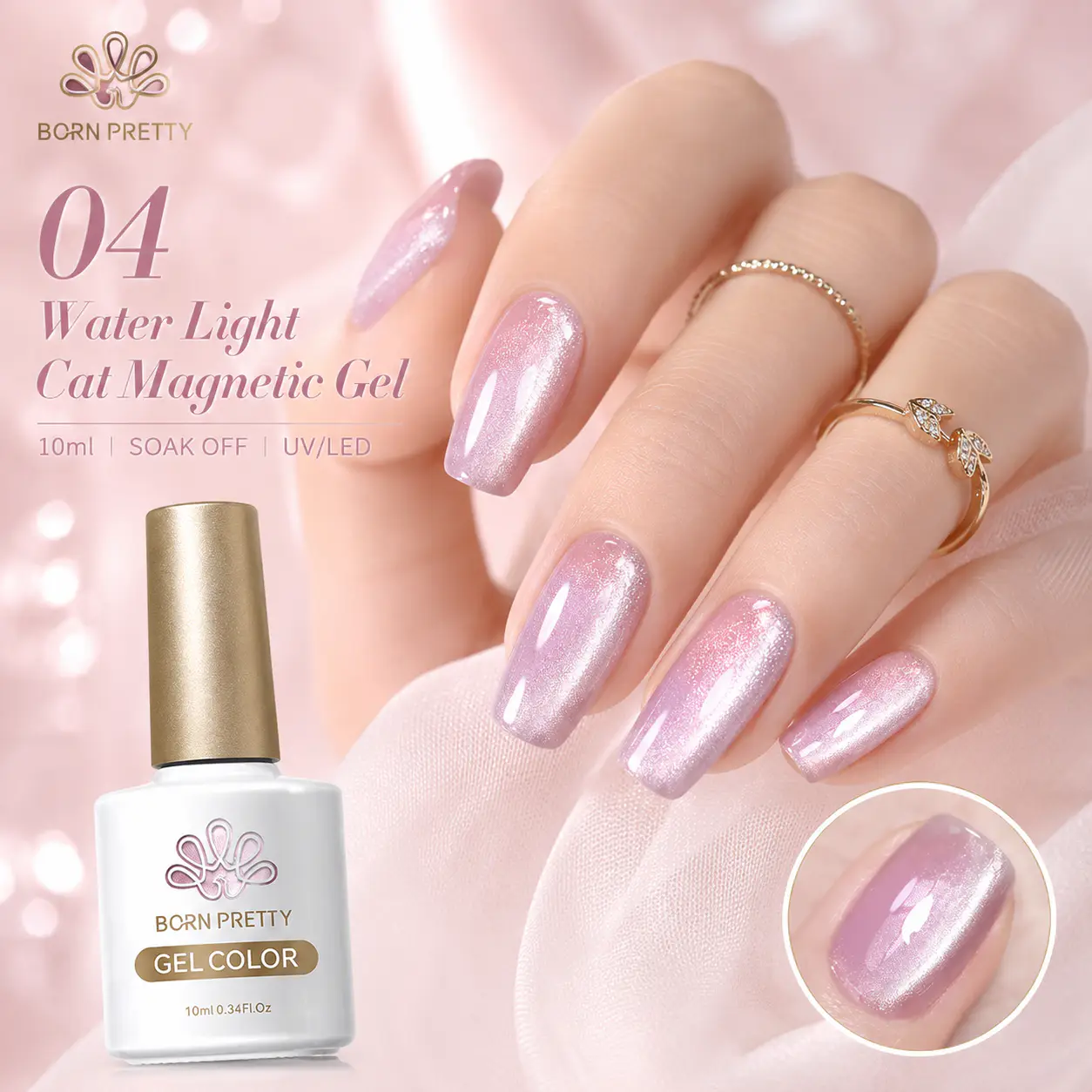 Born Pretty Cat Magnetic gél lakk 10 ml - MY099/WL04