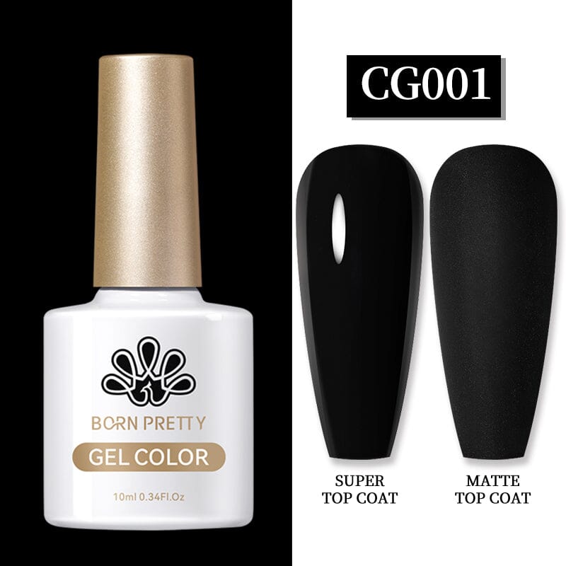 Born Pretty UV/LED gél lakk 10 ml - CG001 - Fekete