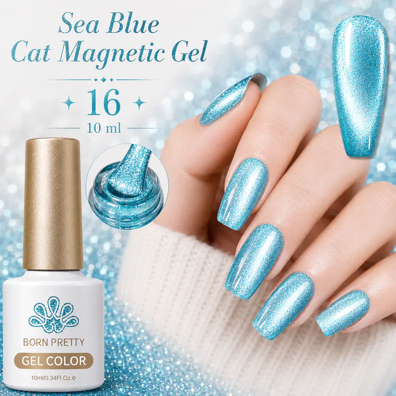 Born Pretty Cat Magnetic gél lakk 10 ml - MY328/SB16