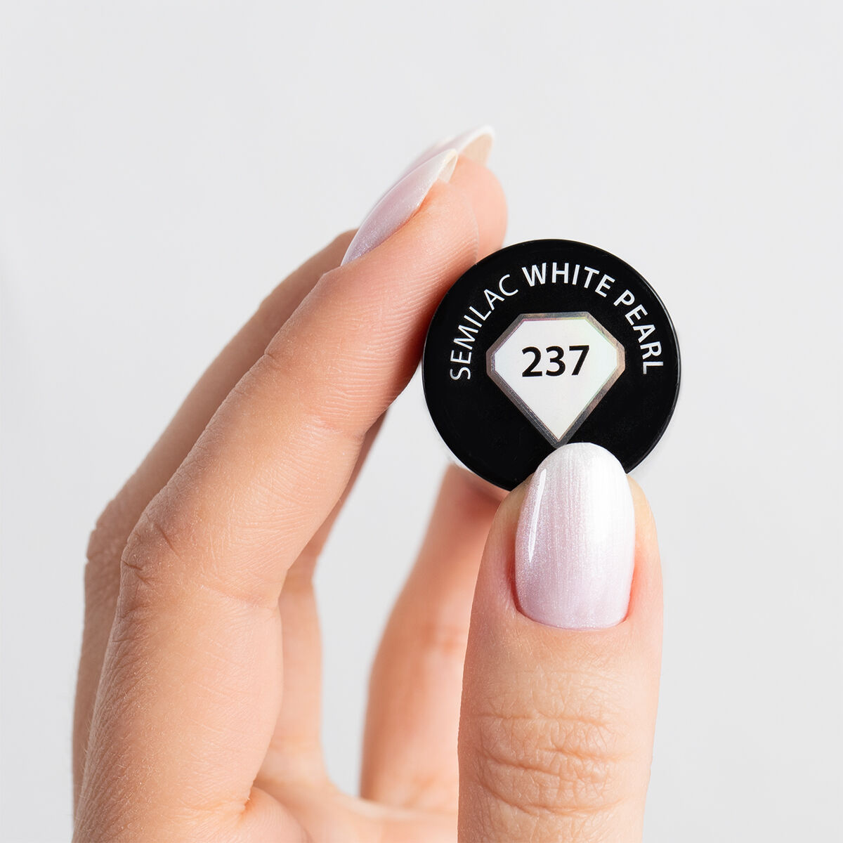 SEMILAC UV/LED Gél Lakk 7ml - 237 - HEMA FREE - White Pearl