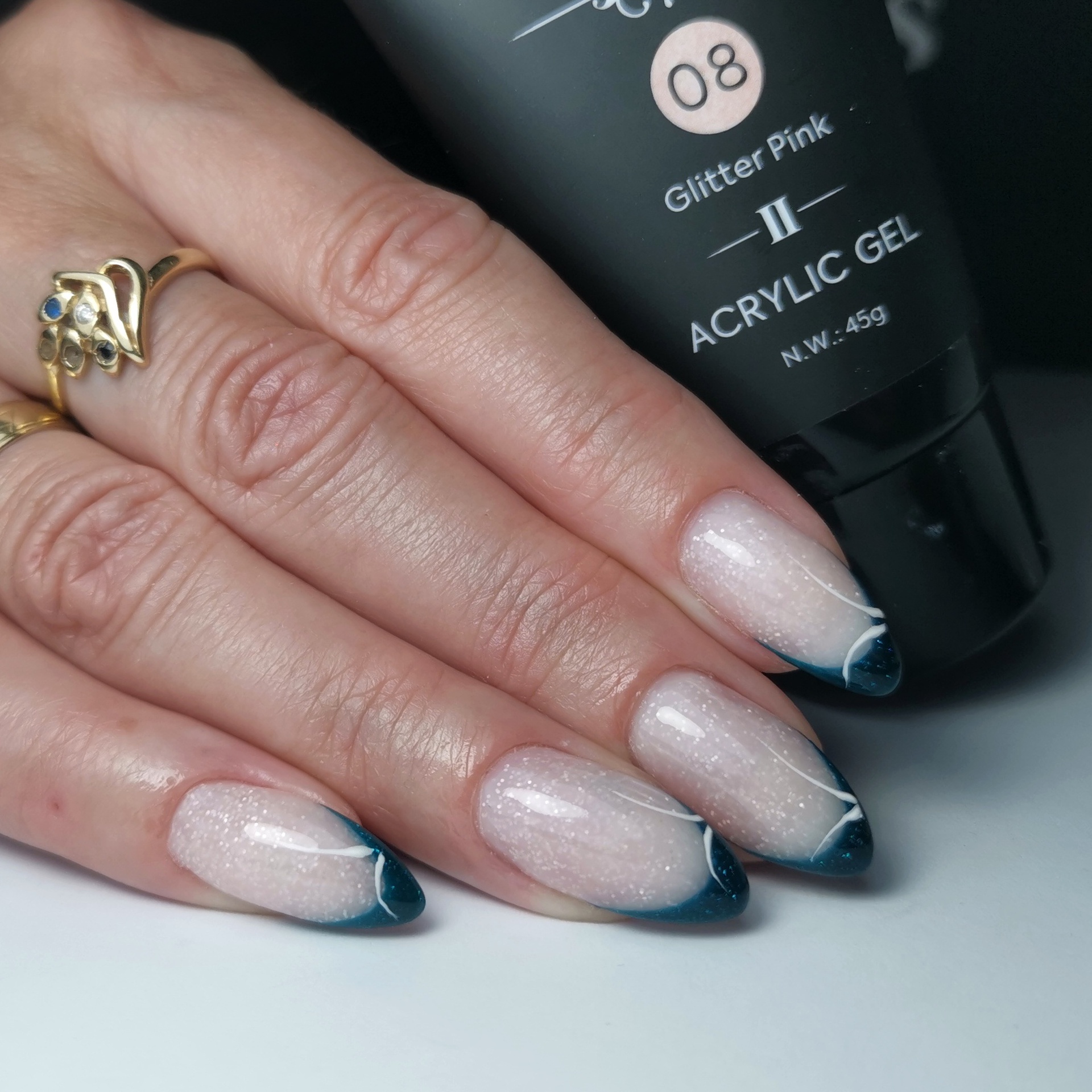 CANNI Poly Gél - Új formula - 45g - No.08 Glitter Pink