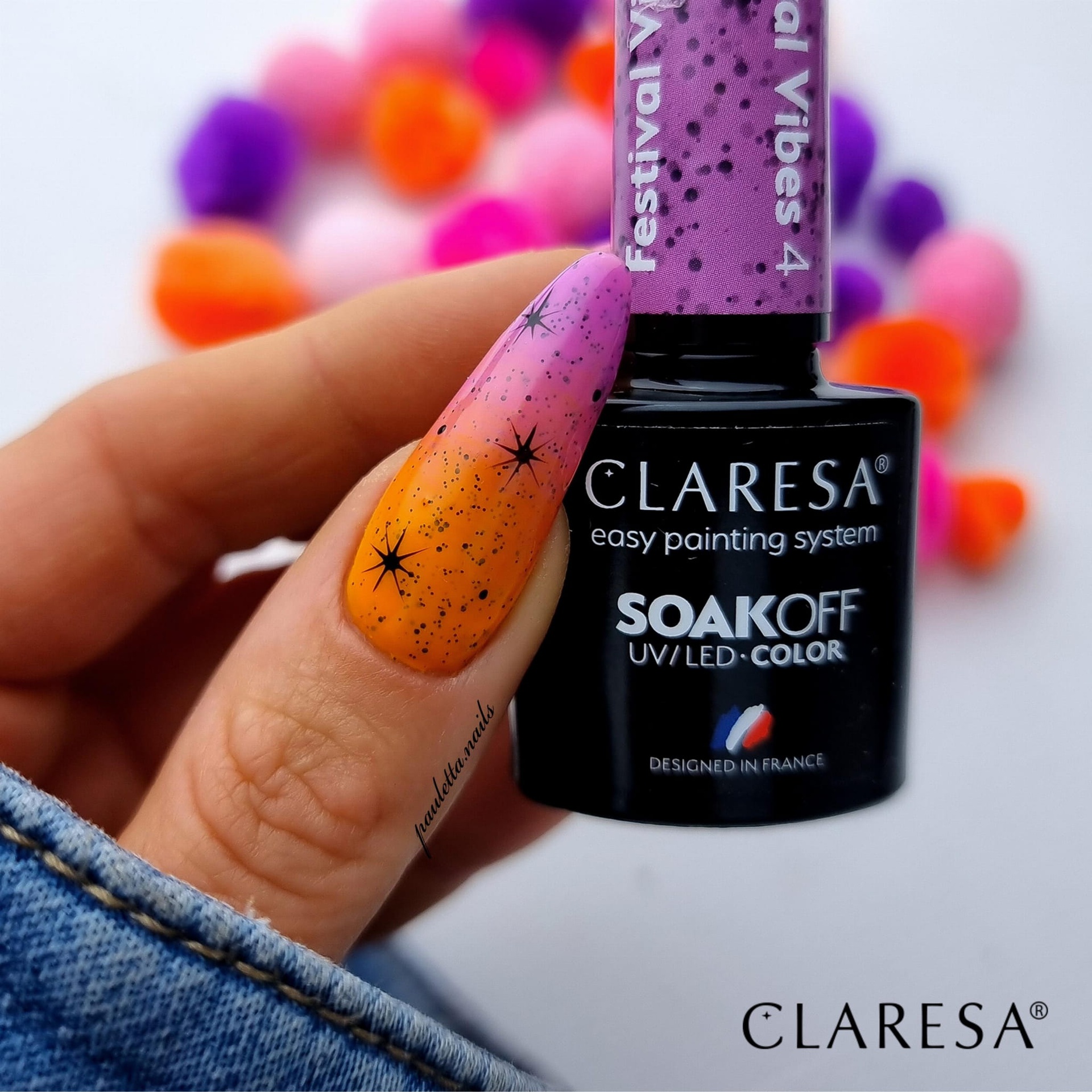 CLARESA UV/LED gél lakk 5g - Festival Vibes 4