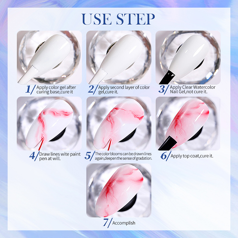 Born Pretty - Watercolor Gél 10 ml - Clear