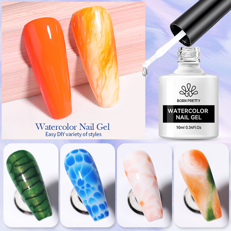 Born Pretty - Watercolor Gél 10 ml - Clear