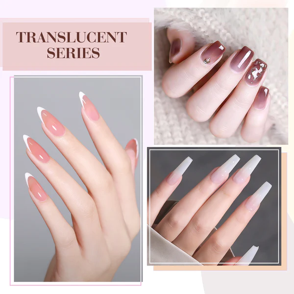 CANNI HEMA FREE UV/LED gél lakk szett 6x9ml - 2306 - Translucid Glamour