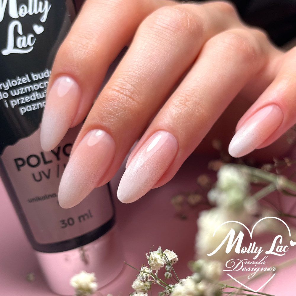 MollyLac Hema és Di-Hema FREE UV/LED Poly gél - 50ml - No.23 Light Brown