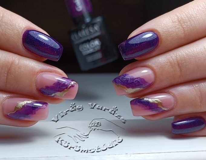 CLARESA UV/LED gél lakk 5g - Galaxy Purple
