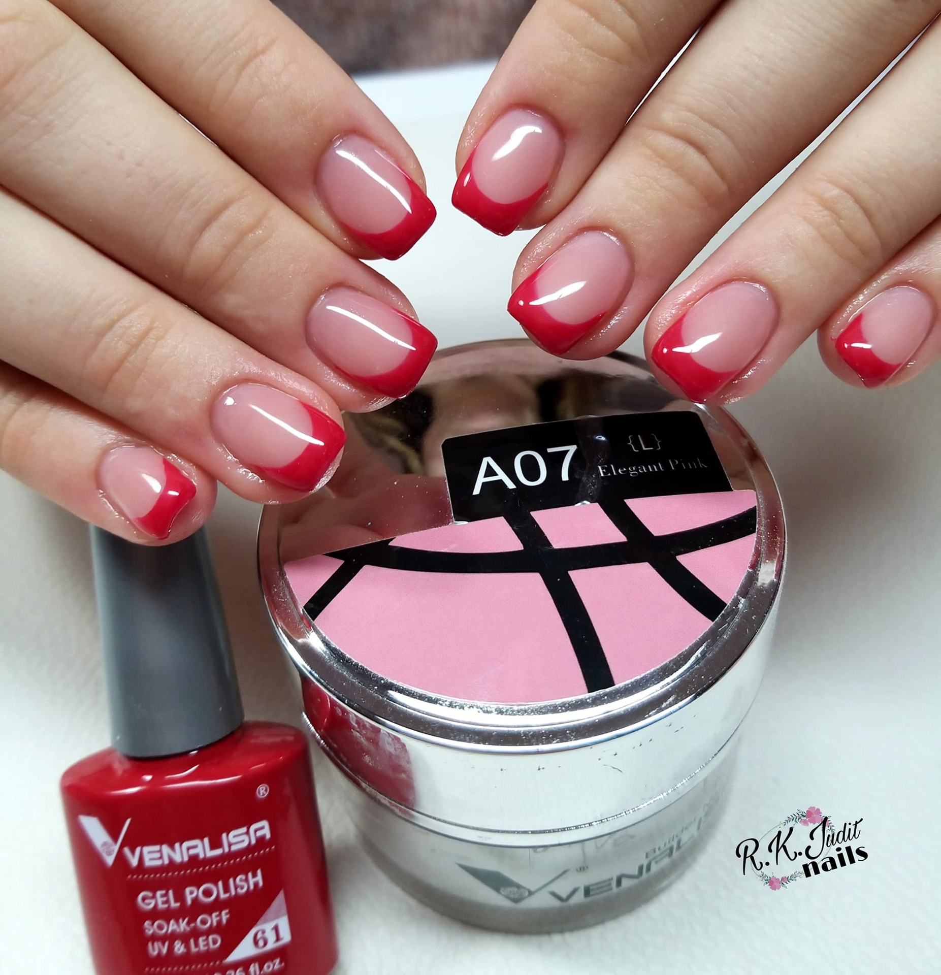 Venalisa Jelly Gel - új formula - 15 ml építőzselé - A07S Elegant Pink