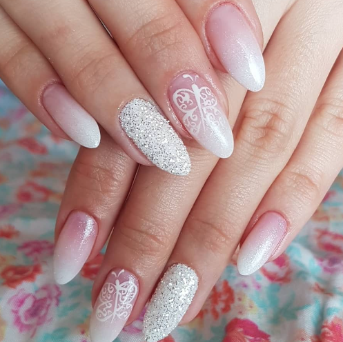 SEMILAC UV/LED Gél Lakk 7ml - 091 - Glitter Milk