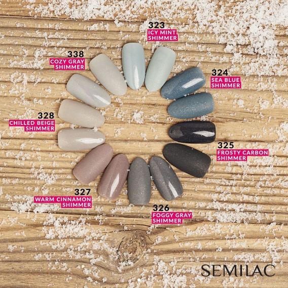 SEMILAC UV/LED Gél Lakk 7ml - 327 - Warm Cinnamon Shimmer