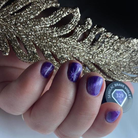 SEMILAC UV/LED Gél Lakk 7ml - 329 - Brave Violet