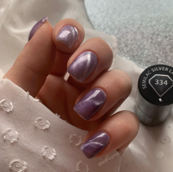 SEMILAC UV/LED Gél Lakk 7ml - 334 - Silver Lavender