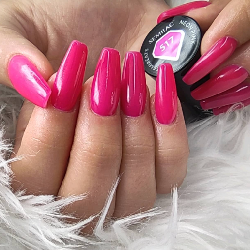 SEMILAC UV/LED Gél Lakk 7ml - 517 - SemiBeats Neon Pink