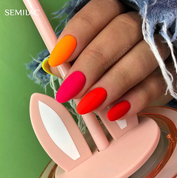 SEMILAC UV/LED Gél Lakk 7ml - 570 - Neon Watermelon