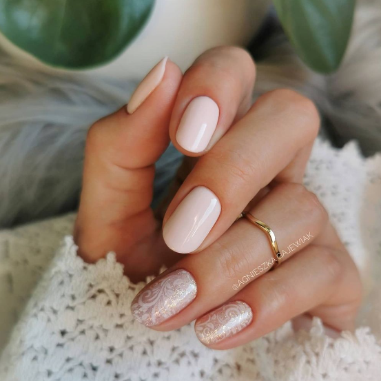 SEMILAC UV/LED Gél Lakk 7ml - 574 - Bride In Powder