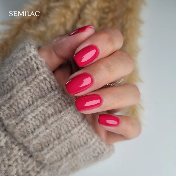 SEMILAC UV/LED Gél Lakk 7ml - 066 - Glossy Cranberry