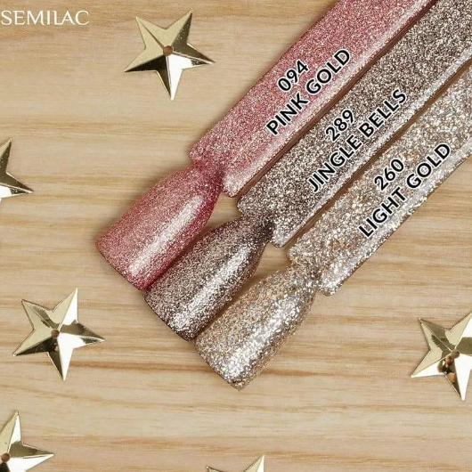 SEMILAC UV/LED Gél Lakk 7ml - 094 - Pink Gold