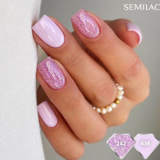 SEMILAC UV/LED Gél Lakk 7ml - 242 - Pink Sands