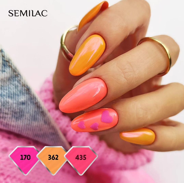 SEMILAC UV/LED Gél Lakk 7ml - 362 - Go out with me