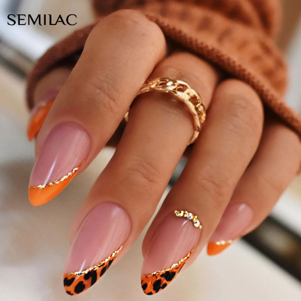 SEMILAC UV/LED Gél Lakk 7ml - 433 - HEMA FREE - Supporting Orange