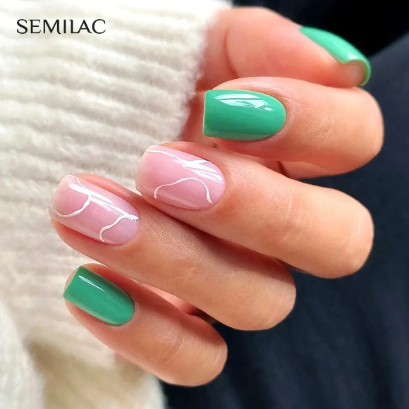 SEMILAC UV/LED Gél Lakk 7ml - 588 - HEMA FREE - Fresh Green