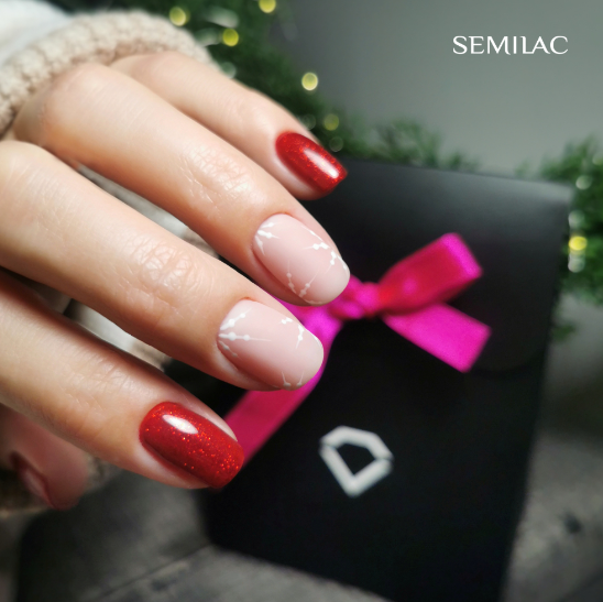 SEMILAC UV/LED Gél Lakk 7ml - 051 - French Beige Milk