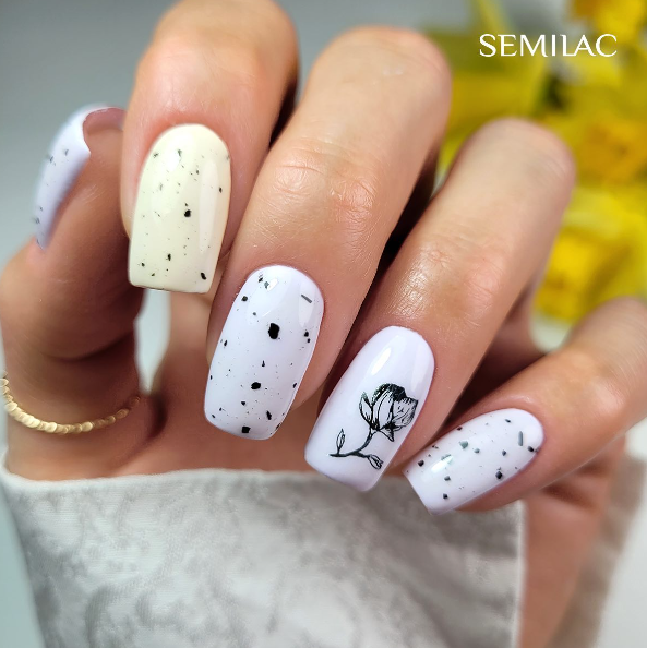 SEMILAC UV/LED Gél Lakk 7ml - 384 - Lavender Flowers