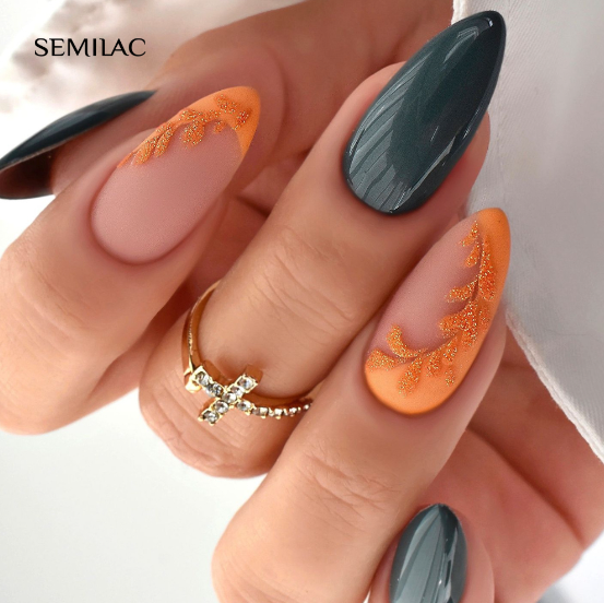SEMILAC UV/LED Gél Lakk 7ml - 416 - HEMA FREE - Golden Hour Orange
