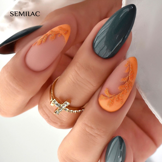 SEMILAC UV/LED Gél Lakk 7ml - 422 - HEMA FREE - Deep Forest Green