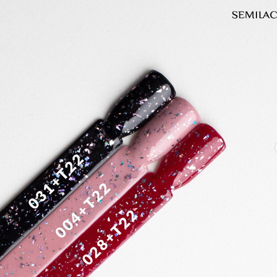 SEMILAC TOP - fixálásmentes fényzselé Flower Flakes No.T22 7ML