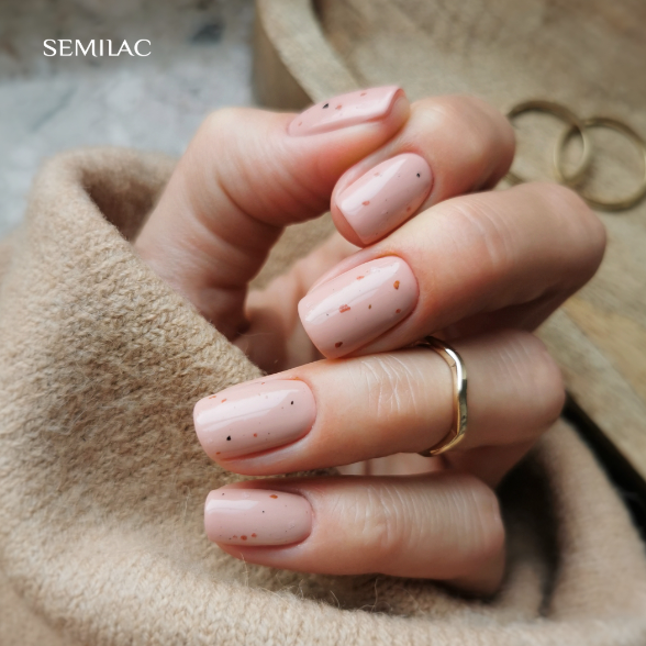 SEMILAC TOP - HEMA FREE - fixálásmentes Terrazzo No.T24 7ML