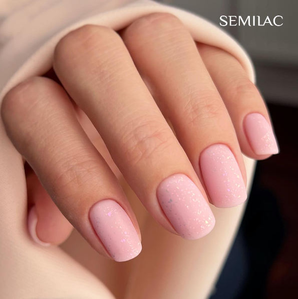 SEMILAC TOP - HEMA FREE - fixálásmentes Matte Peach Galaxy No.T26 7ML