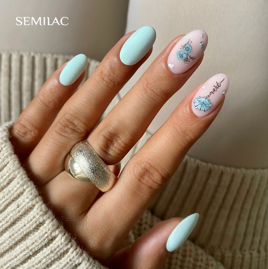 SEMILAC UV/LED Gél Lakk 7ml - 387 - Mint Refresh