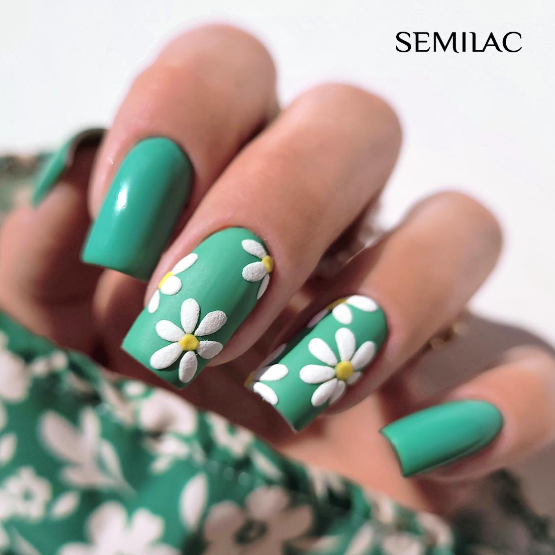 SEMILAC UV/LED Gél Lakk 7ml - 588 - HEMA FREE - Fresh Green