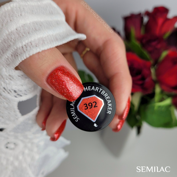 SEMILAC UV/LED Gél Lakk 7ml - 392 - Red HeartBreaker