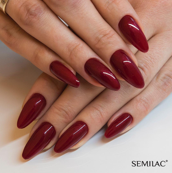SEMILAC UV/LED Gél Lakk 7ml - 070 - Pearl Red