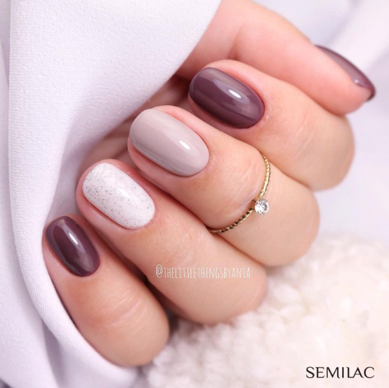 SEMILAC UV/LED Gél Lakk 7ml - 075 - Stylish Brown