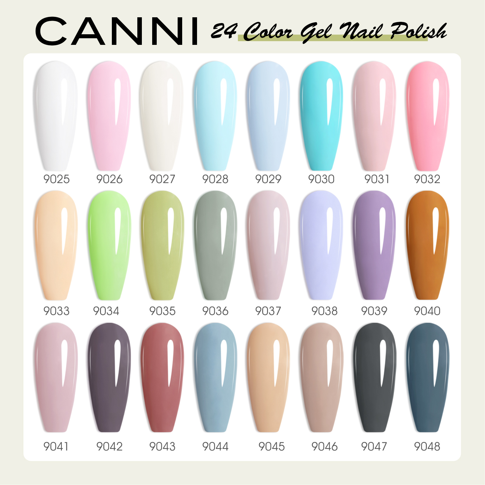 CANNI HEMA FREE UV/LED gél lakk szett (24db-os) No.CC2