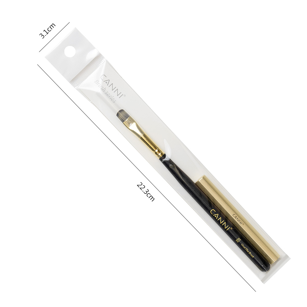 CANNI Prémium ecset No.03 - Lapos ovális ecset 8 mm