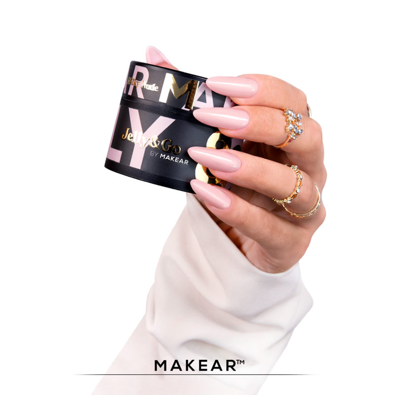 MAKEAR JELLY&GO Builder Gél 15ml No.JG03 Milky Nude