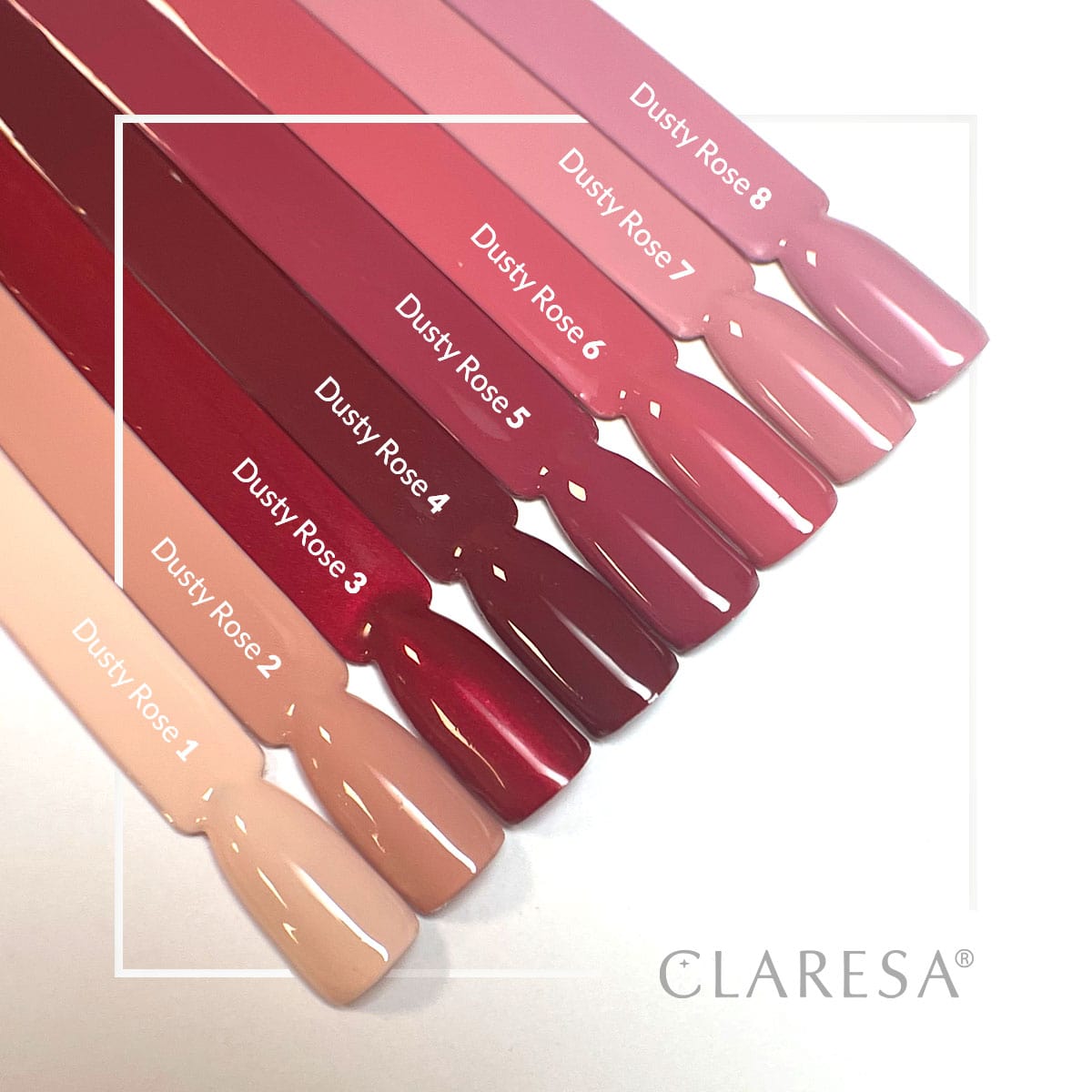CLARESA UV/LED gél lakk 5g - DUSTY ROSE 1