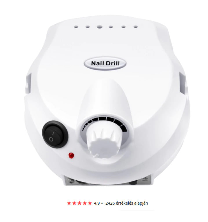 DM-202 - Műköröm csiszológép készlet (fehér) 20W