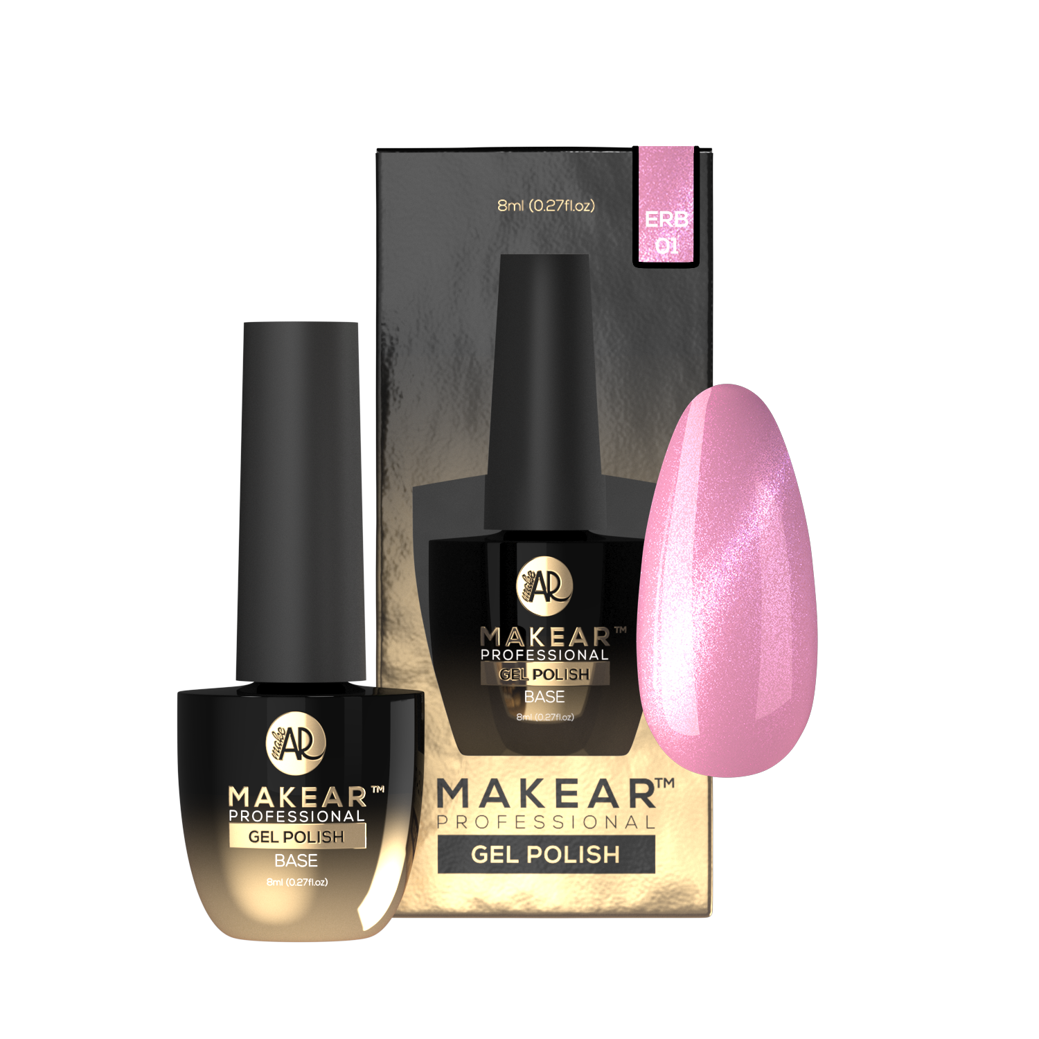 MAKEAR Cat Eye Rubber Base 8ml - ERB01 Babe
