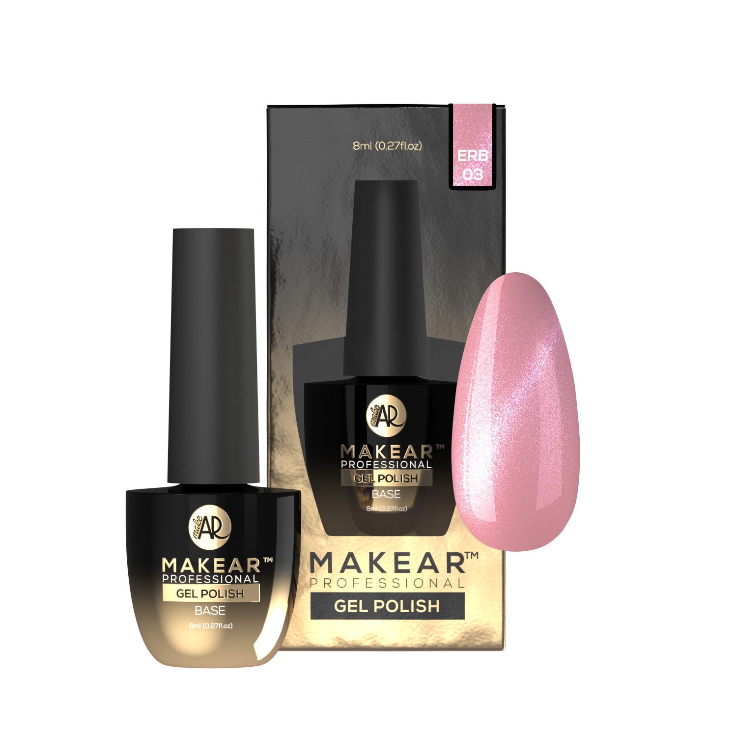 MAKEAR Cat Eye Rubber Base 8ml - ERB03 Darling