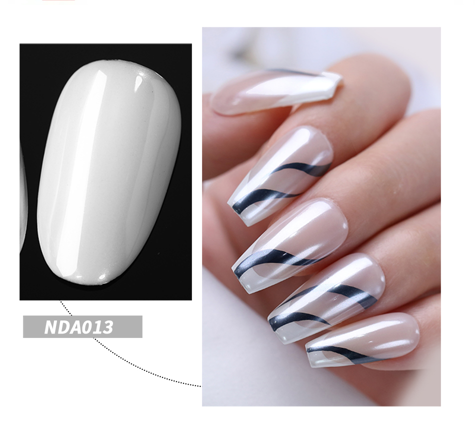 White Pearl Nail Art Powder - NDA013