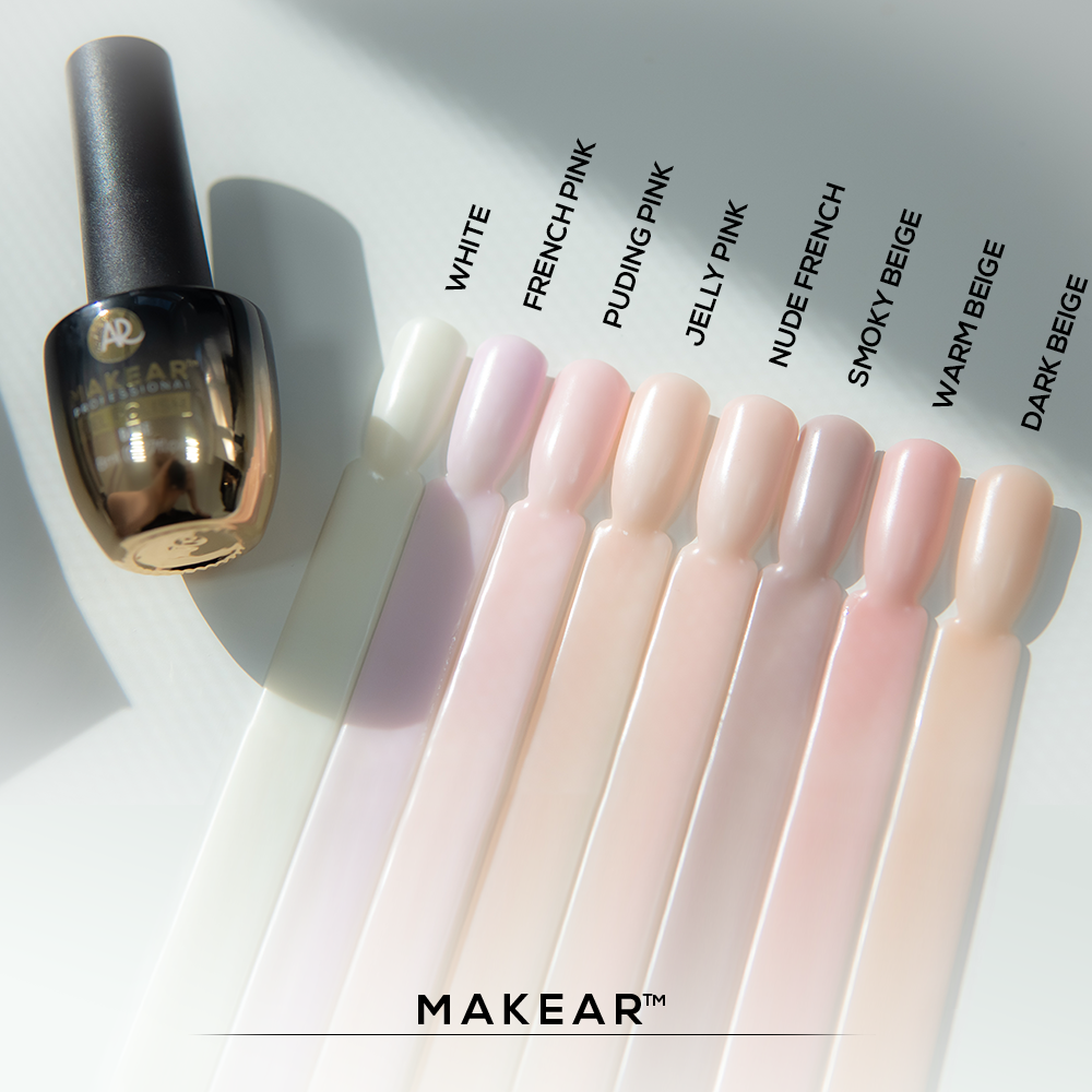 MAKEAR Nude Rubber Base 8ml - NRB01 White