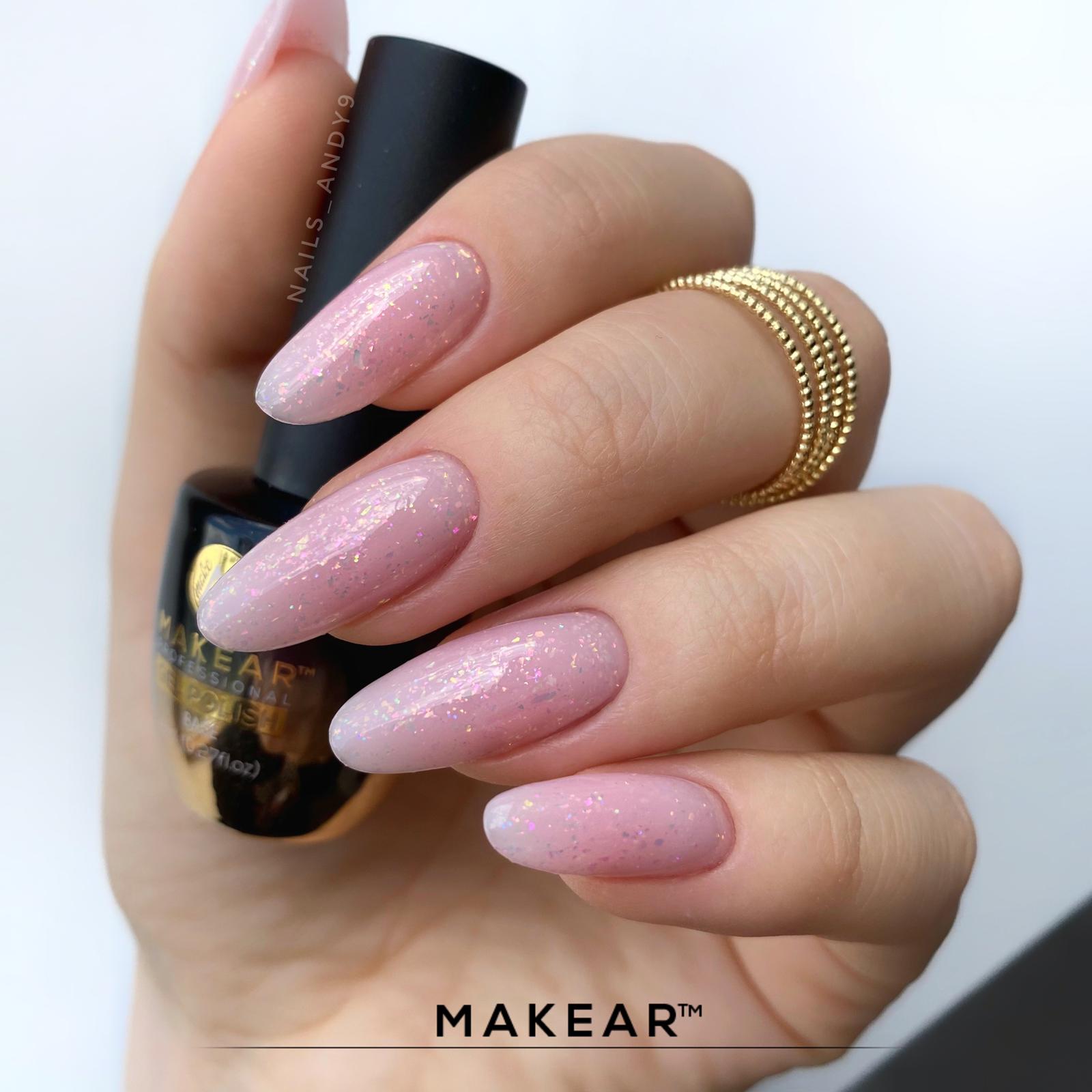 MAKEAR Sparkling Rubber Base 8ml- Casiopeia SRB02